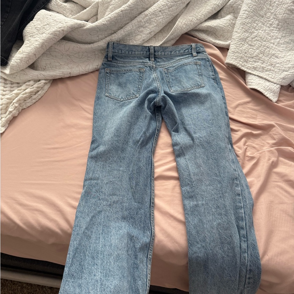 Brandy Melville Light Blue Straight Leg Jeans
